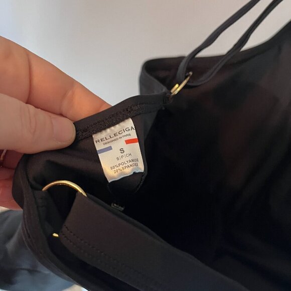 Relleciga Black One Piece Swimsuit Size Small NWT Beach Vacation Pool Fun Summer - Picture 7 of 7